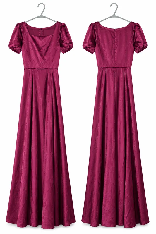 Se vende vestido de gala rojo vino, nuevo sin uso - Foto 1