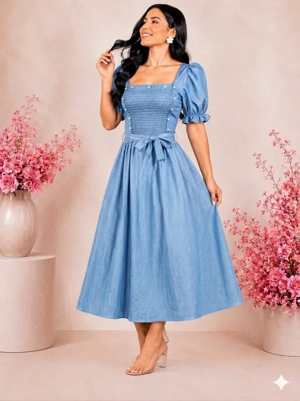 Vestido de mezclilla para dama - Foto 1