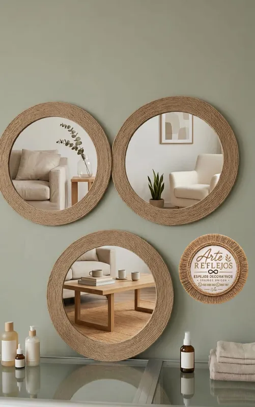 Espejos decorativos diseños rústico estilo BOHEMIO - Foto 3