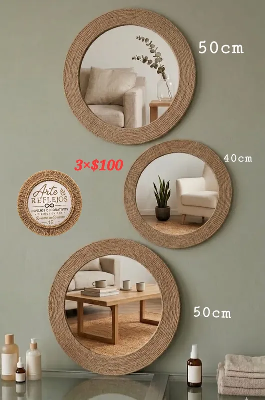 Espejos decorativos diseños rústico estilo BOHEMIO - Foto 4